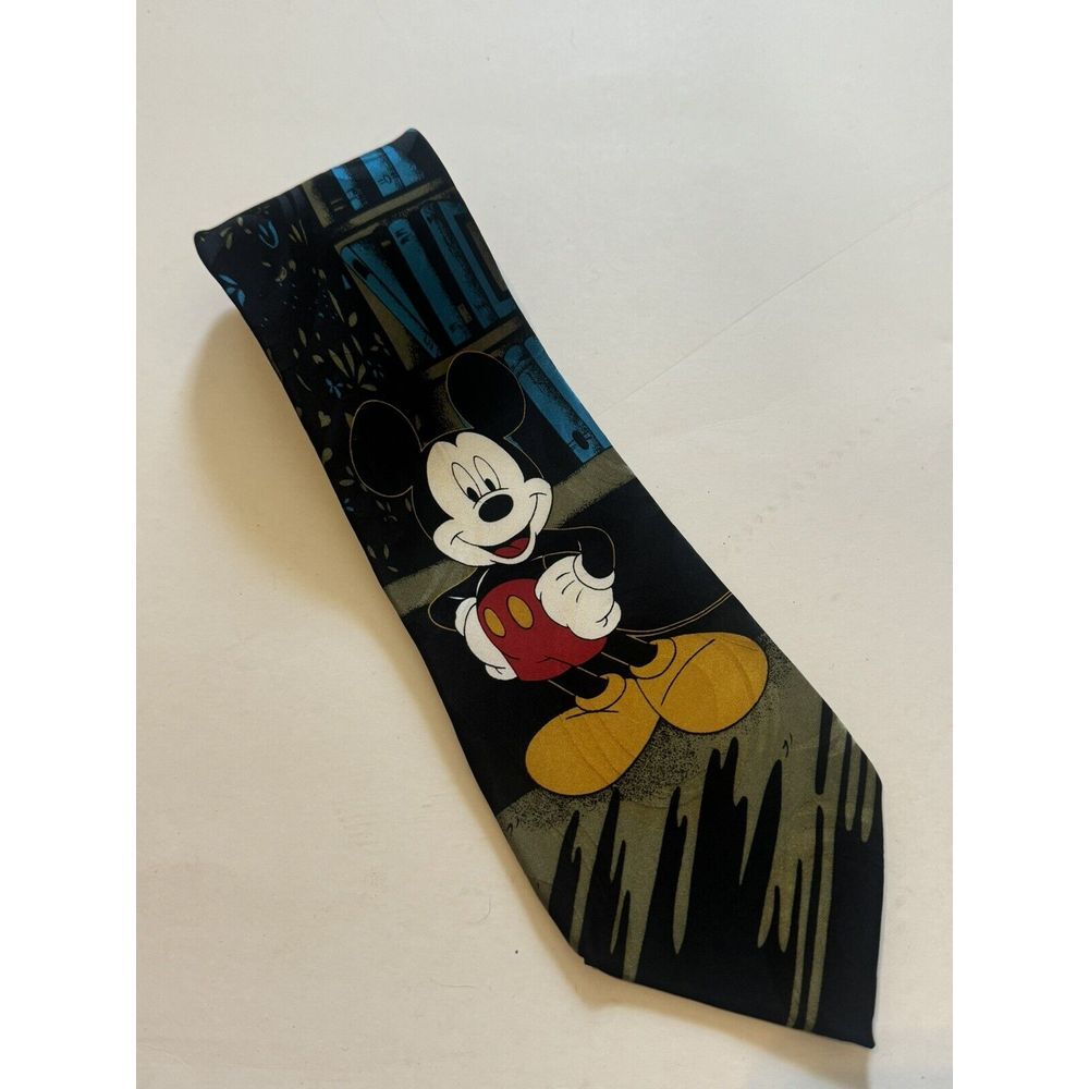 Mickey Unlimited Disney‎ Mickey Mouse Neck Tie Books Men Business Church